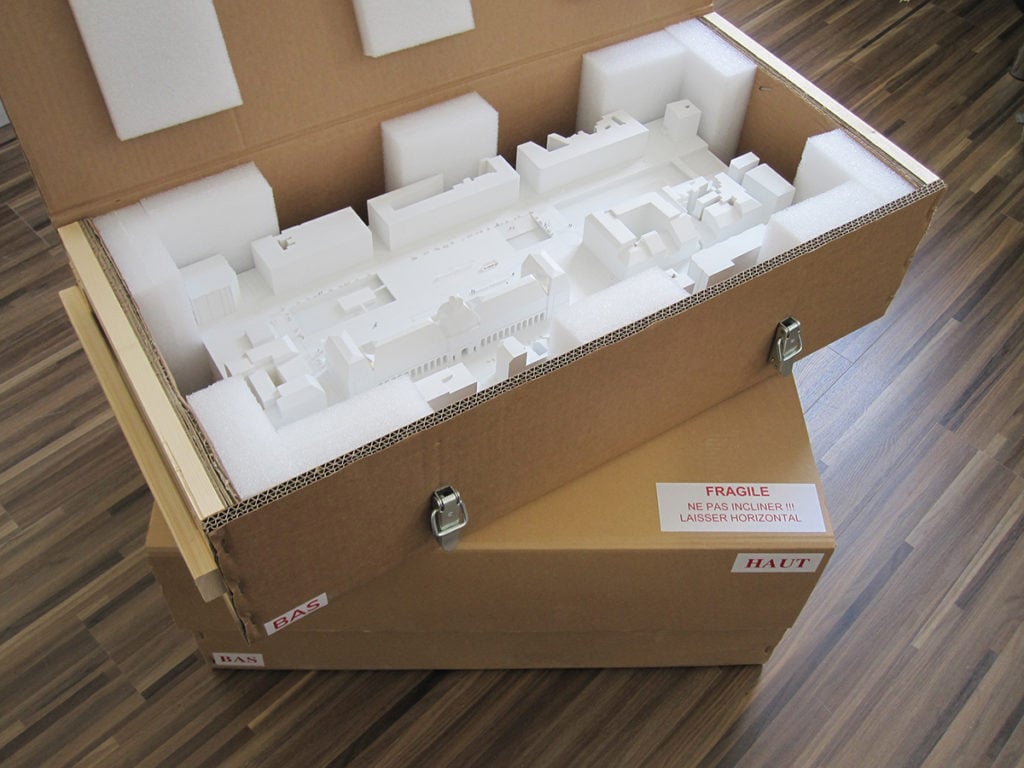 caisse transport maquette